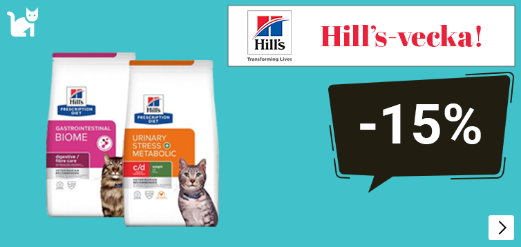 Hill's week, aanbieding 2 Prescription Diet kleine zakken kat 15% korting Let op van 14 tm 20 sep CAT